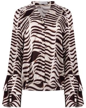 Nukus Blouse Lange Mouw Nkf02135 April - Zwart