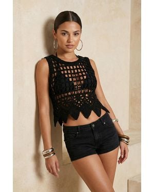Trendyol Mi̇Lla Ajour Mouwloos Regular Fit Blouses - Zwart