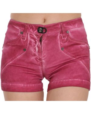 Plein Sud Pan70241 Denim Shorts - Pink