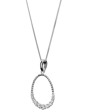 Orphelia 'Aria' 925 Sterling Chain With Pendant - Metallic