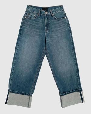 WITHBLACK Wblhazel Turn Up Jeans 00001436 - Blauw