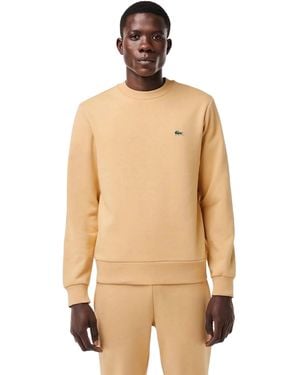 Lacoste Klassiek Herensweatshirt Uit De Signature-Collectie (Natuurlijk) - Naturel