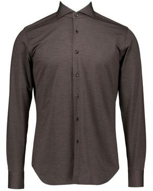 Xacus Active Shirt Lange Mouw Overhemden Act520Ml/91617 - Bruin
