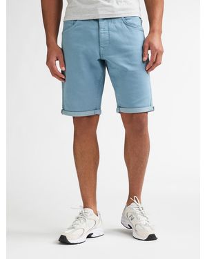 Petrol Industries Jackson Gekleurde Denim Short Coconut - Blauw