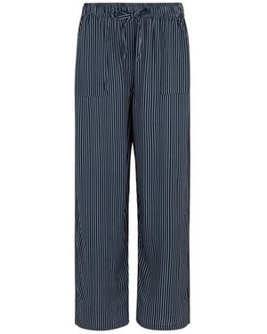 Regatta Ladies Elbrie Vertical Stripe Trousers Viscose - Blue