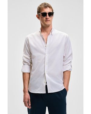 Grimelange Long Sleeve Button Shirt - White