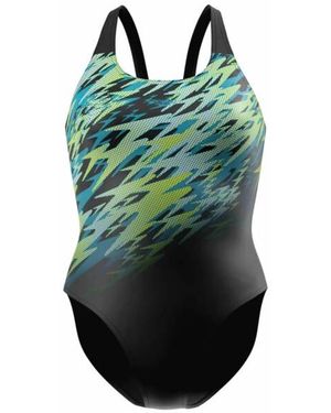 Speedo Hyperboom Placement Muscleback Bla/ Wedstrijd Badpak - Zwart