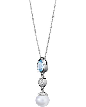 Orphelia 'Lylou' 925 Sterling Chain With Pendant - White