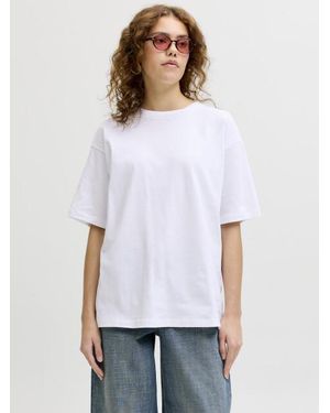 Jack & Jones Jxvalentine Loose Ss Tee Jrs - Wit