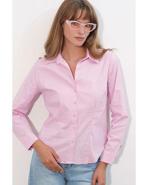 Bigdart Cotton Blend Shirt - Pink
