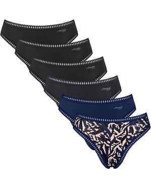 Sloggi Go Crush High Leg C6P Slip - Blauw
