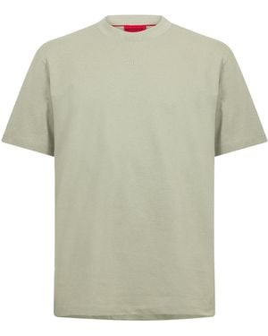 BOSS Zwaargewicht Relaxed Fit T-Shirt (Verbleekt Kakigroen)