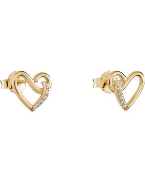 Orphelia 'Ida' 925 Sterling Stud Earrings - Metallic