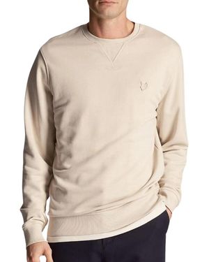 Lyle & Scott Uniseks Sweatshirt Met Tonaal Adelaarslogo Voor Volwassenen - Naturel
