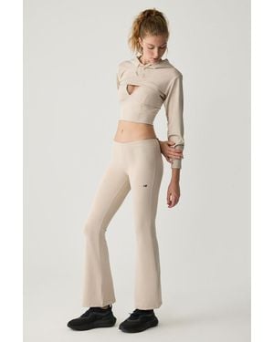 Grimelange High Waist Flare Leggings - Natural
