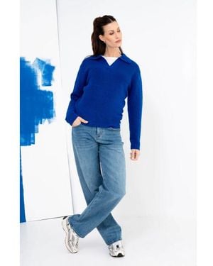 Maicazz Zinny Knit Sweater Wi26/80.213 - Blauw