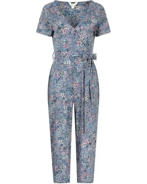 Mountain Warehouse Santorini Floral Wrap Jumpsuit - Blauw