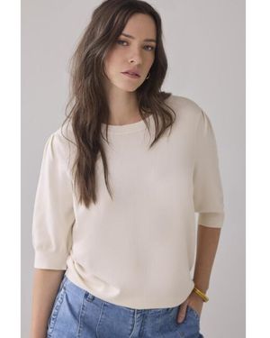 Summum Cannes-7980 Short Sleeve Sweater - Grijs