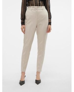 Vero Moda Vmholly Hr Tapered Pant - Naturel