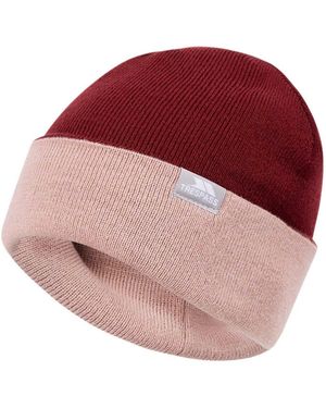 Trespass Montana Geribde Wintermuts Voor Volwassenen (Donkere Kers) - Rood