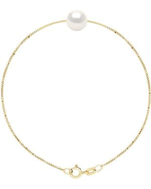 Ateliers Saint Germain Bracelet Real Cultured Freshwater Pearl Round 8-9 Mm - Metallic