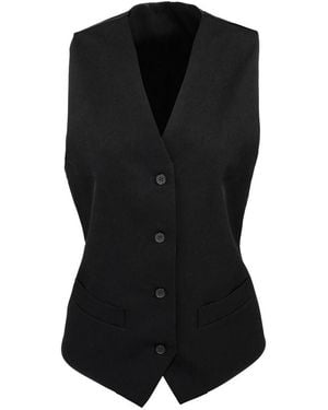 PREMIER Polyester Gevoerde Serveerjas - Zwart