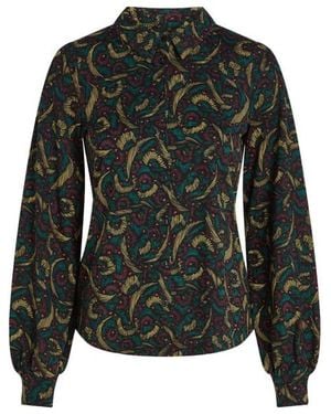 King Louie Blouse Lange Mouw 10951 - Zwart