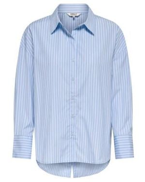 ONLY Onloregon Alva Ls Back Btn Shirt Wv 15376881 Soft Chambray - Blauw