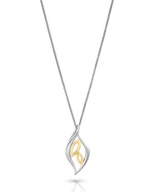Orphelia 'Charlotte' 925 Sterling Chain With Pendant - Metallic