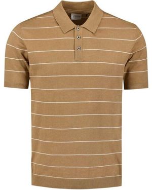 No Excess Pullover Short Sleeve Polo Button S - Naturel