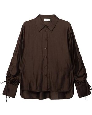Aaiko Blouse Lange Mouw Marel Lyo 512 - Bruin