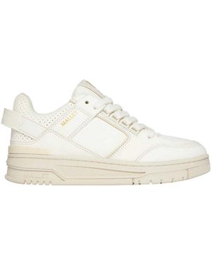 Mallet Compton Leather Low Cut Chunky Flat Trainers - Wit
