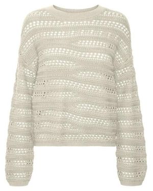 Vero Moda Vmlilja Ls O-Neck Pullover Ga - Wit
