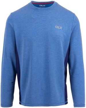 Trespass Charlie Long-Sleeved T-Shirt Marl) - Blue