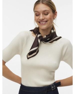 Vero Moda Vmida 2/4 Boatneck Pullover - Wit