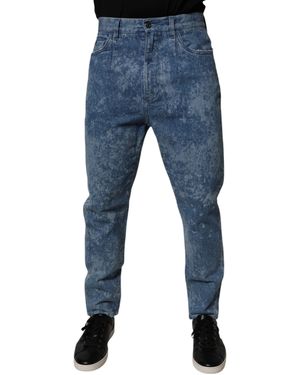 Dolce & Gabbana Ontspannen Pasvorm Zuurwas Jeans - Blauw