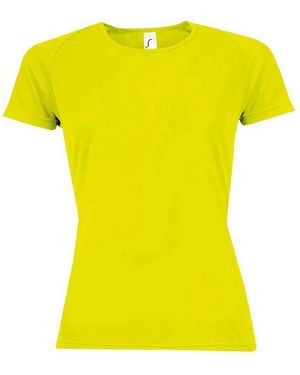 Sol's Sportief Raglan T-Shirt (Neon) - Geel