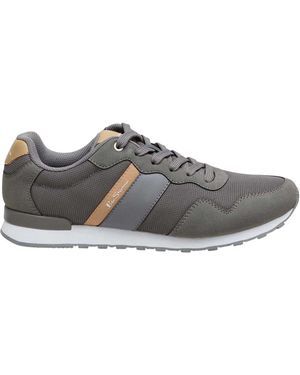 Ben Sherman Platte Sneakers Met Logo Voor /Bruin) - Grijs