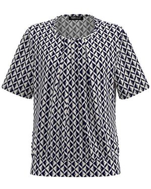 FRANK WALDER Blouse Korte Mouw Nos716422 - Zwart