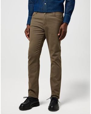Wrangler Larston Slim-Fit Broek Tarmac - Bruin