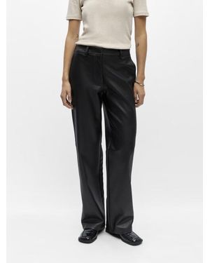 Object Objliva Mw Wide Pants Noos - Zwart