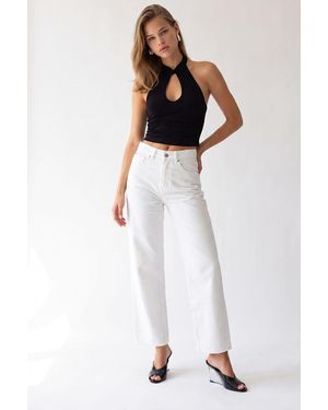 MixRay Straight-Leg Trousers - White