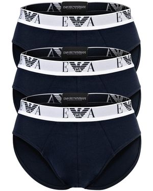Emporio Armani Bold Monogram Slip - Blauw