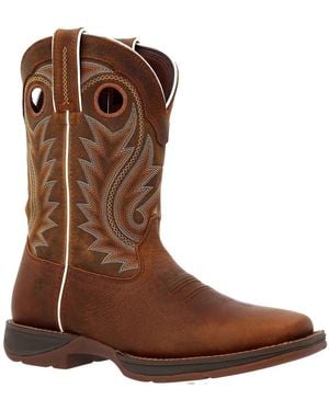 Durango Rebel Leren Mannen Zadelbruin Boots