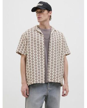 Jack & Jones Jorsummer Luke Texture Resort Shirt - Bruin