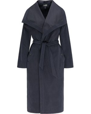 Dreimaster Cupro Jas Dames Marine - Blauw