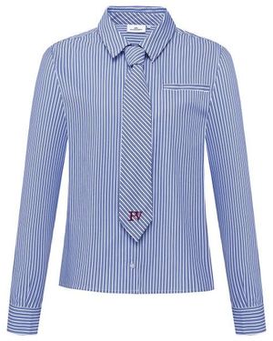 HV Polo Blouse Lange Mouw 04041052 Beau - Blauw