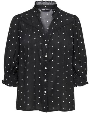 ONLY Onlraya 34 Shirt Wvn Noos Dessin - Zwart