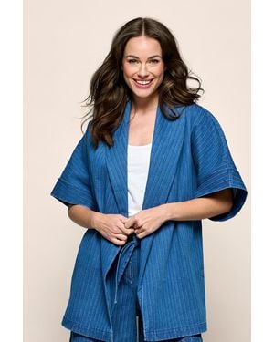 Mart Visser Roseline Kimono Blazer Denim - Blauw