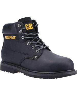 Caterpillar Powerplant S3 Nubuck Wijde Pasvorm Veilige Boots - Blauw